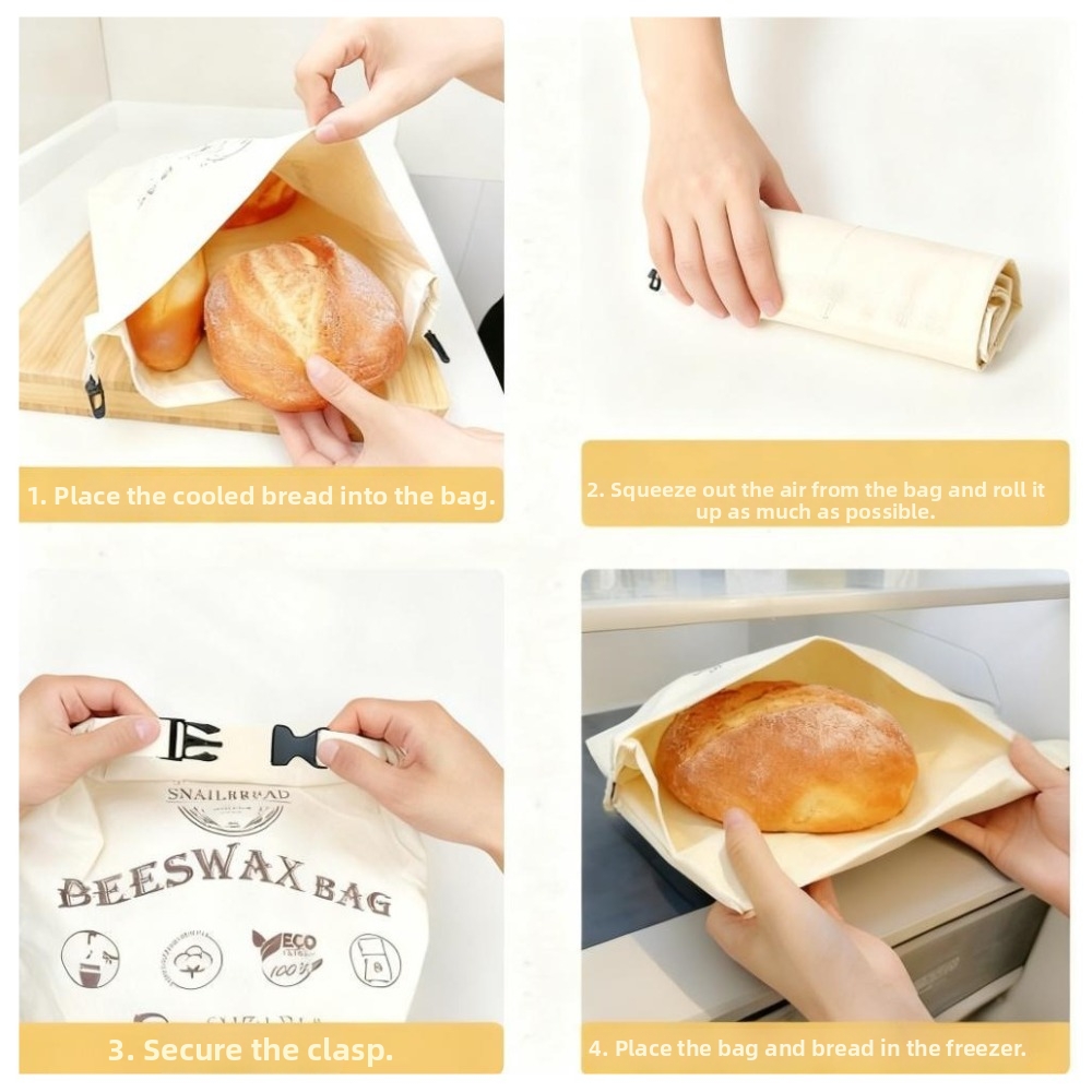 Reusable Bag - Reusable Beeswax Bread Bags Beeswax Coated