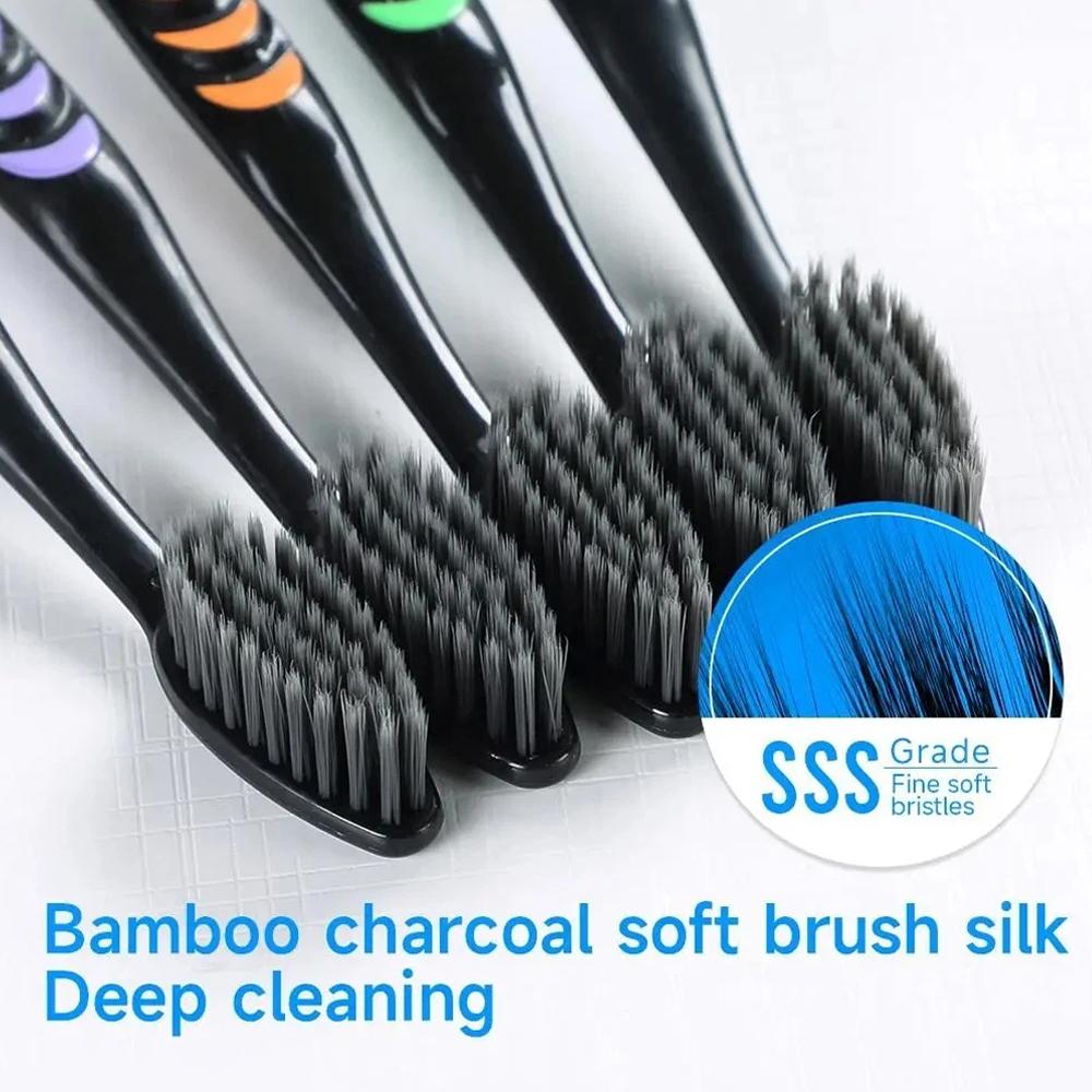 10Pcs Family Pack Bamboo Charc - đánh giá và giá Bamboo Toothbrush