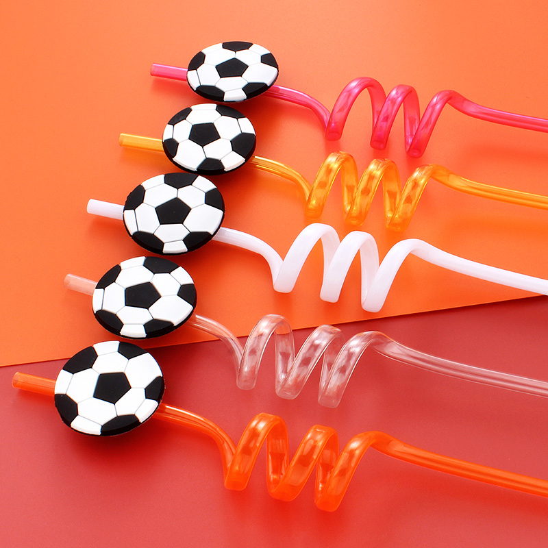 12pcs Football Themed Straws,  - đánh giá và giá Reusable Straw