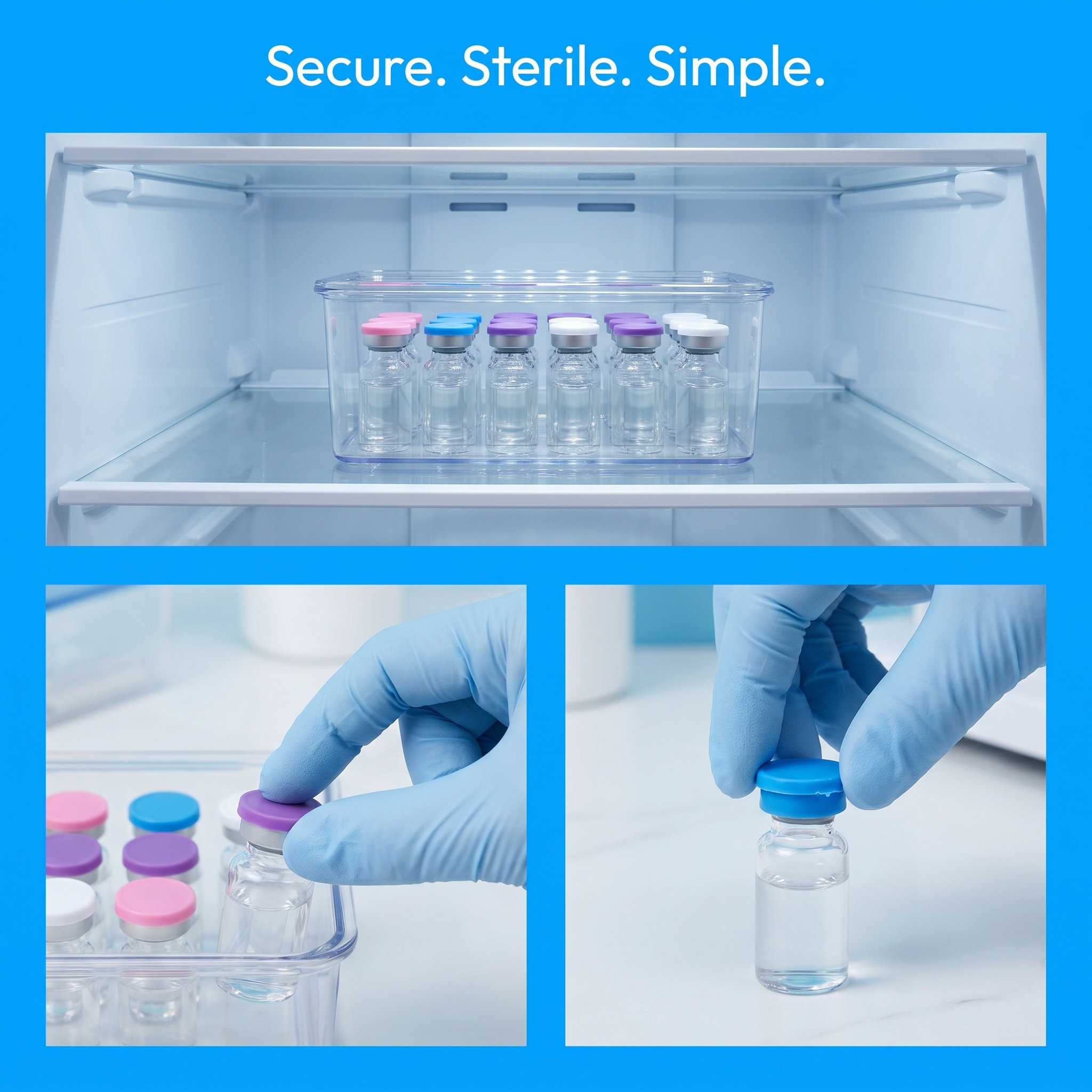 18Pcs Insulin Vial Caps Silico - đánh giá và giá Reusable Bottle