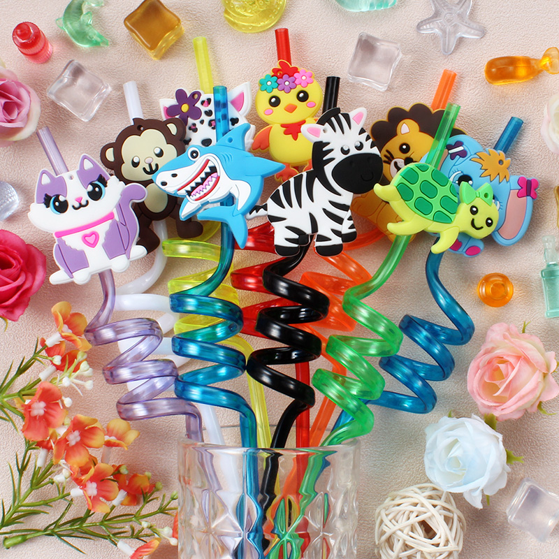 6pcs Zoo-themed Straws  Reusab - đánh giá và giá Reusable Straw