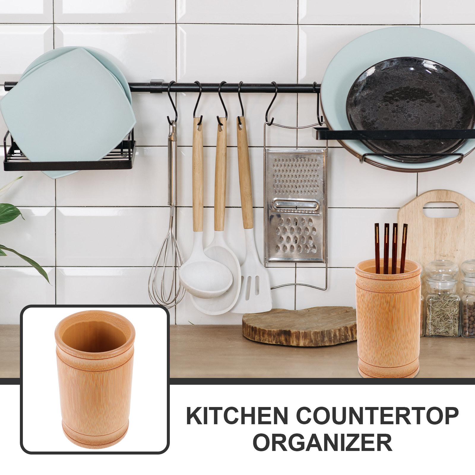 Bamboo Kitchen Countertop Orga - đánh giá và giá Bamboo Cutlery