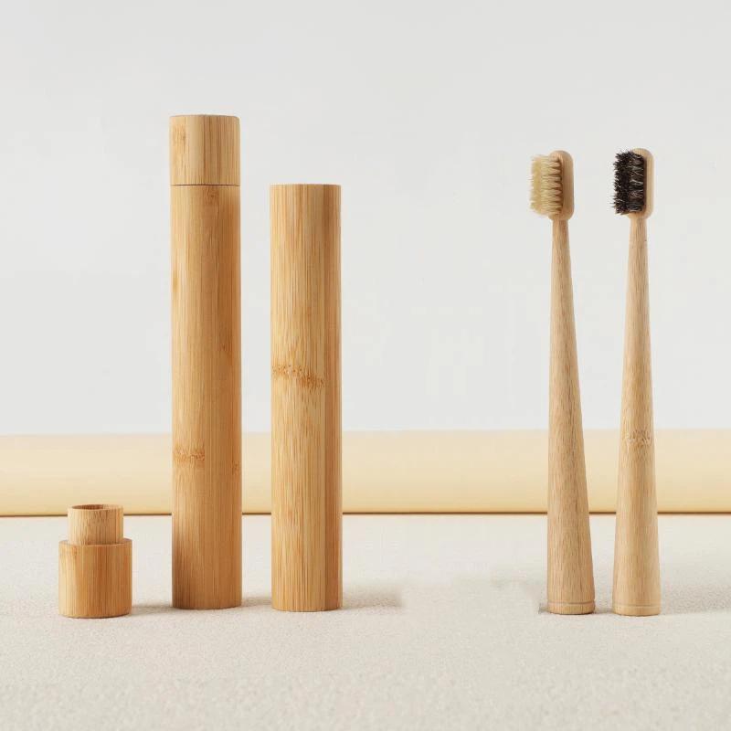 1Pc/4Pcs Horse Bristle Bamboo  - đánh giá và giá Bamboo Toothbrush
