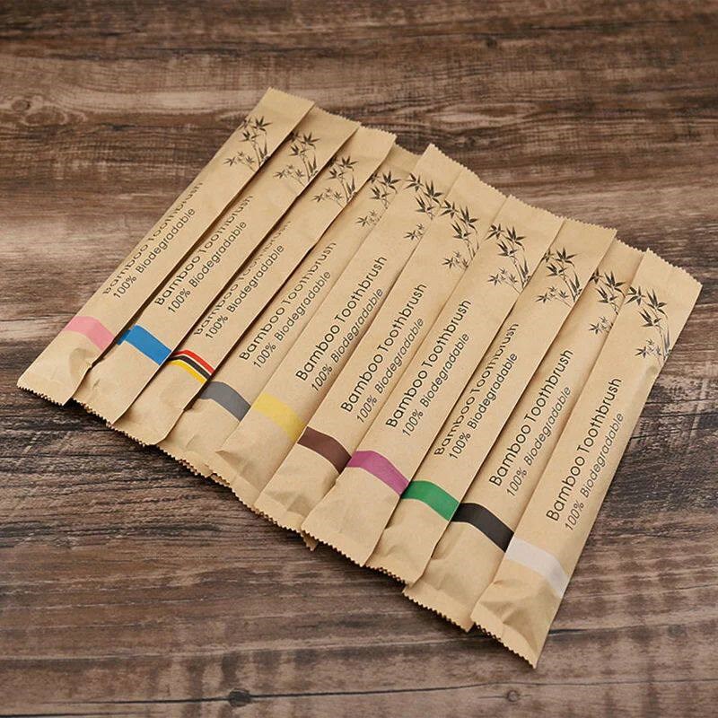 Random Color 5/10pcs Bamboo To - đánh giá và giá Bamboo Toothbrush