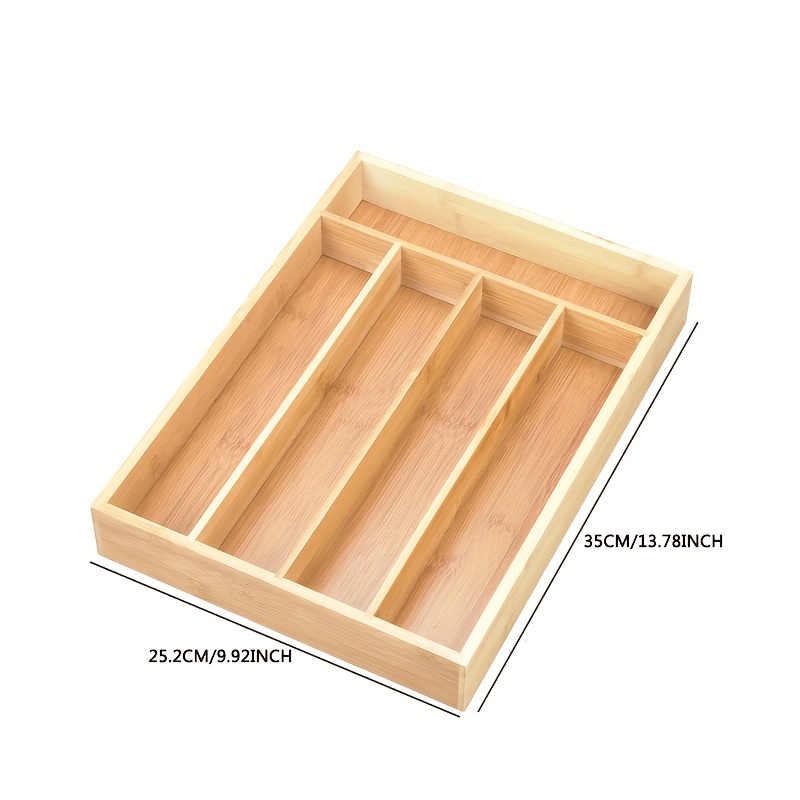 Bamboo Kitchen Drawer Organize - đánh giá và giá Bamboo Cutlery