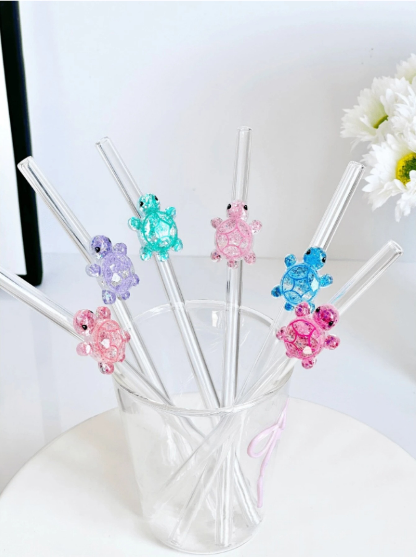 1/3/6PCS Turtle Design Glass S - đánh giá và giá Reusable Straw
