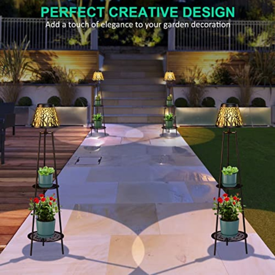 2 Pack Outdoor Solar Floor Lam - đánh giá và giá Solar Garden Light