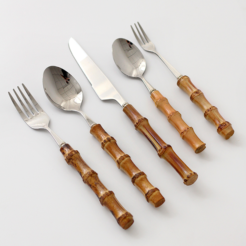 Bộ Dao Kéo Hợp Kim Inox, Gia D - đánh giá và giá Bamboo Cutlery