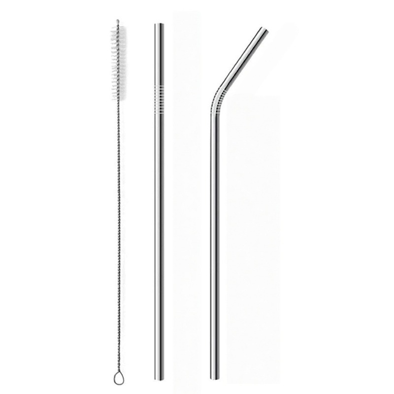 3pcs Reusable Stainless Steel  - đánh giá và giá Reusable Straw