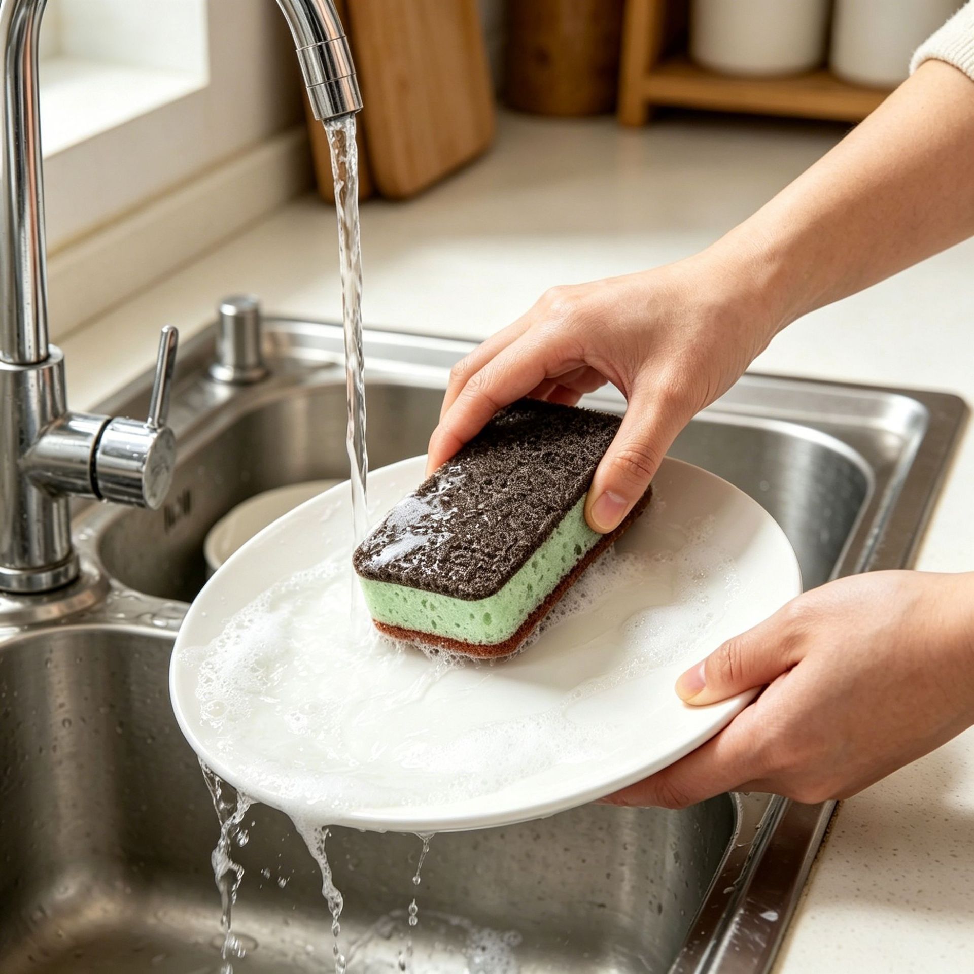 Thickened Double-Sided Kitchen - đánh giá và giá Eco Sponge
