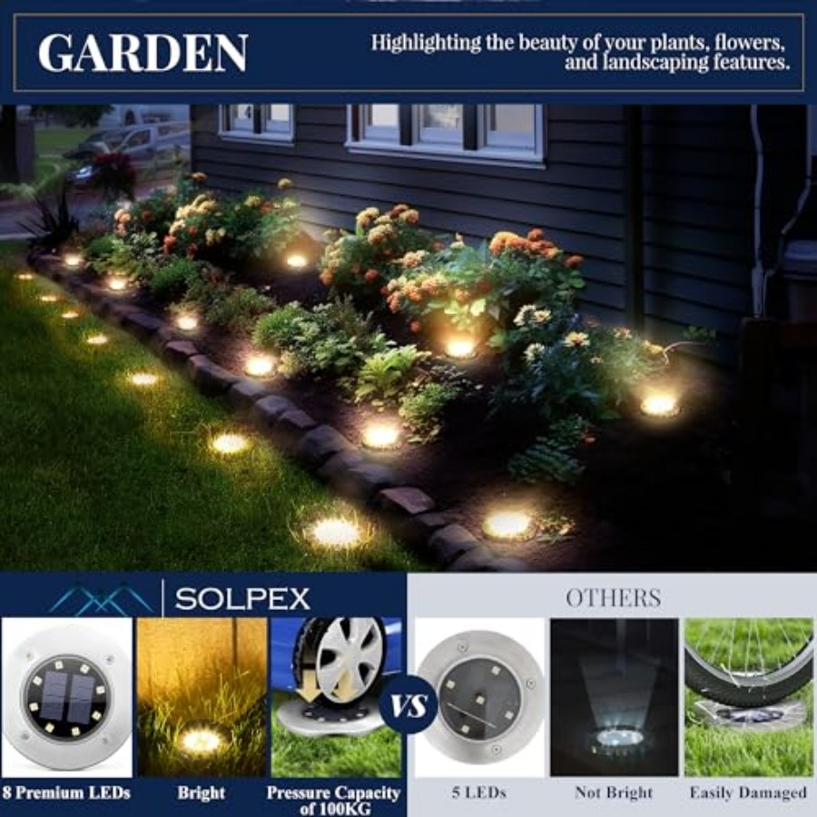Solar Ground Lights Solar Ligh - đánh giá và giá Solar Garden Light