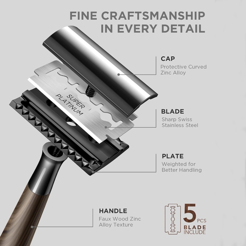 Advanced Double Edge Safety Ra - đánh giá và giá Safety Razor Handle