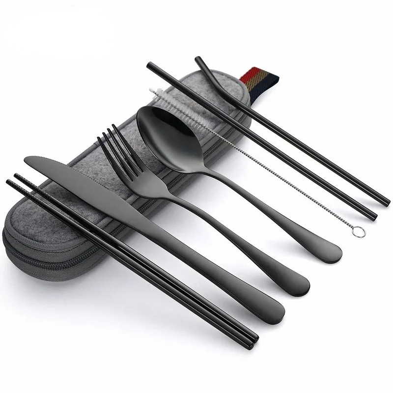 Tableware Reusable Travel Cutl - đánh giá và giá Bamboo Cutlery